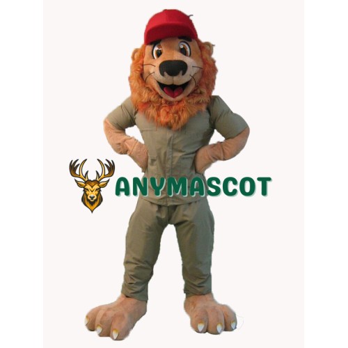 Superb Friendly Lion Mascot Costume