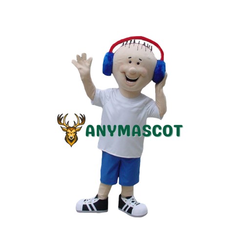 Superb Music Boy Mascot Costume