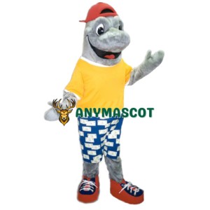 Superb College Dolphin Mascot Costume