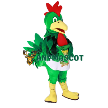 Green Chicken Mascot Costume