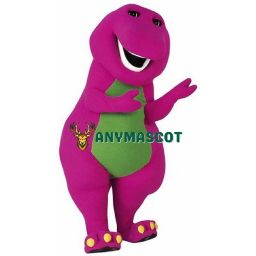 Barney Dinosaur Mascot Costume