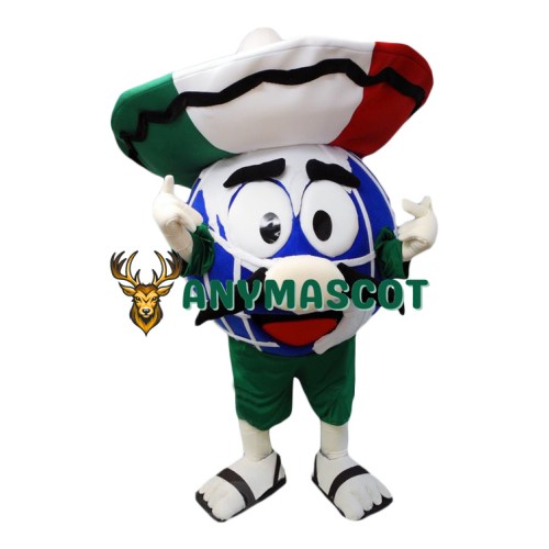 Mexico Theme Globe Mascot Costume