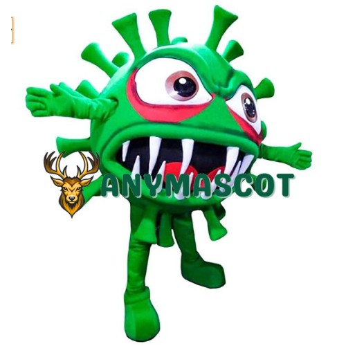 Green Monster Virus Mascot Costume