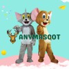 Tom Cat & Jerry Mouse Cartoon Mascot Costume