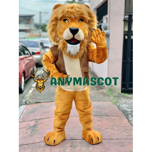 Superb Realistic Lion Mascot Costume