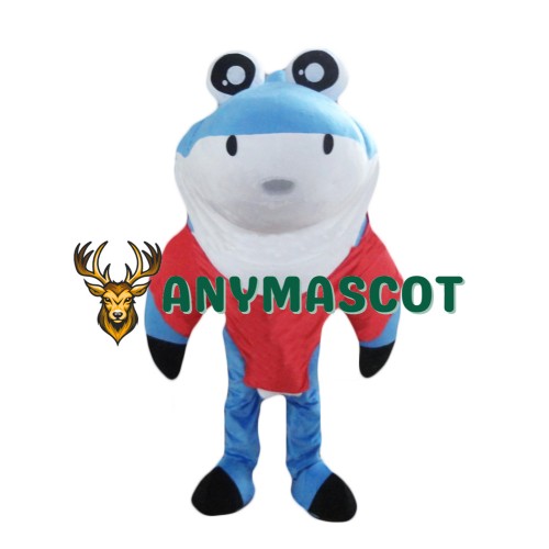 Super Cute Blue Shark Mascot Costume