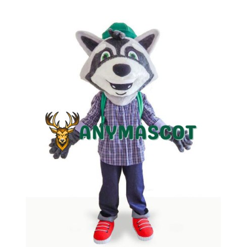 College Lightweight Raccoon Mascot Costume