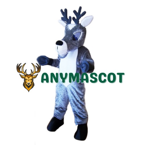 Grey Deer Mascot Costume