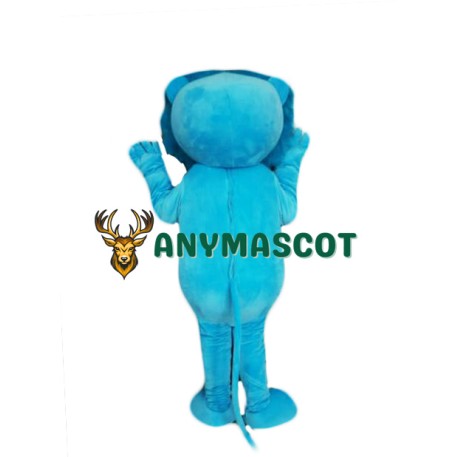 Blue Lightweight Lion Mascot Costume
