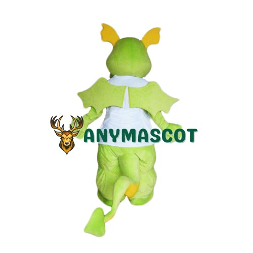 Happy Lightweight Green Dragon Mascot Costume