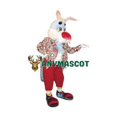 Red Nose Rabbit Mascot Costume