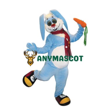 Blue Lightweight Rabbit Mascot Costume