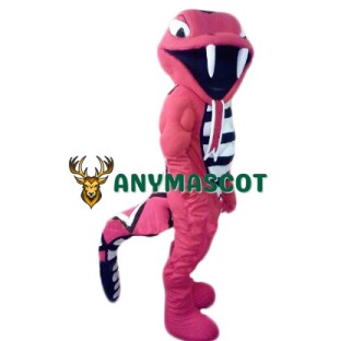 Red Viper Snake Mascot Costume