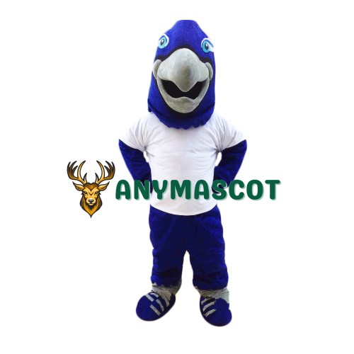 Blue Lightweight Falcon Mascot Costume