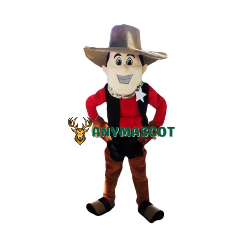 College Cowboy Mascot Costume
