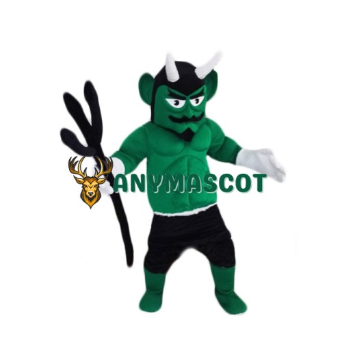 Green Devil Mascot Costume