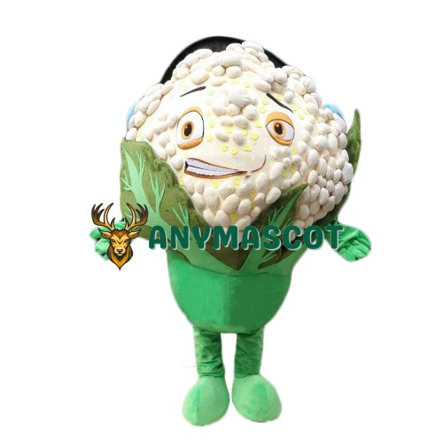 Happy Lightweight Cauliflower Mascot Costume