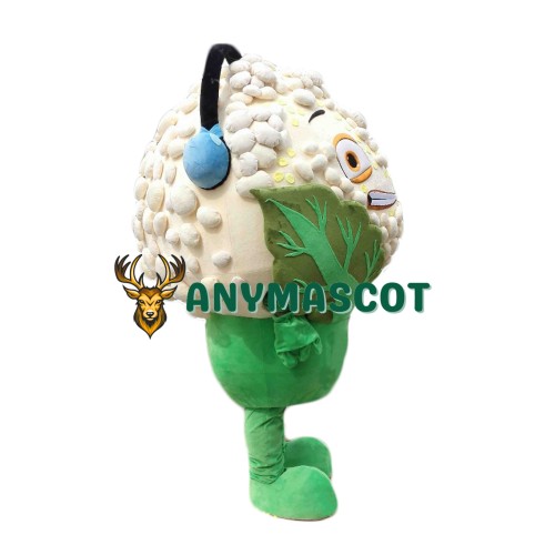 Happy Lightweight Cauliflower Mascot Costume