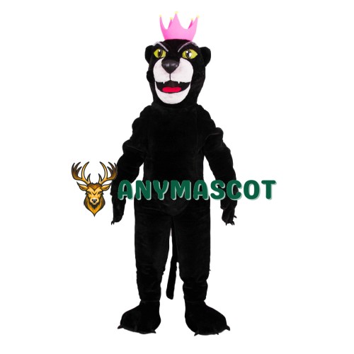 Friendly Black Panther Mascot Costume