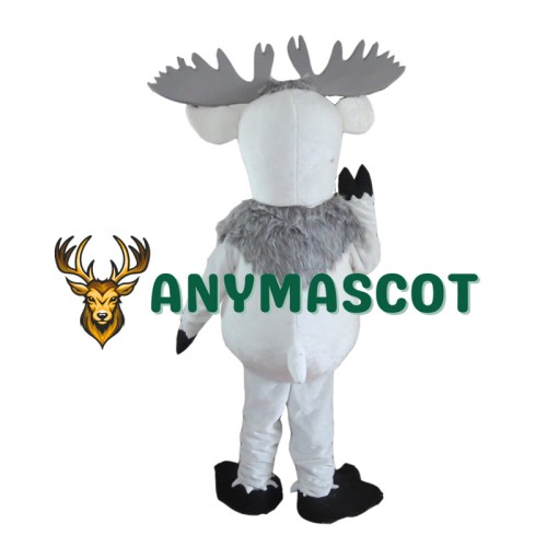 White Moose Mascot Costume