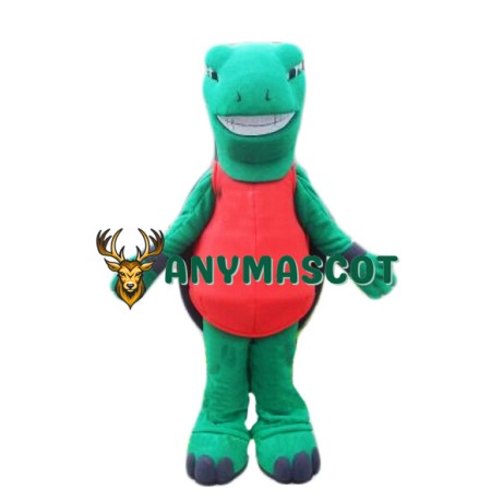 Happy Lightweight Green Turtle Mascot Costume