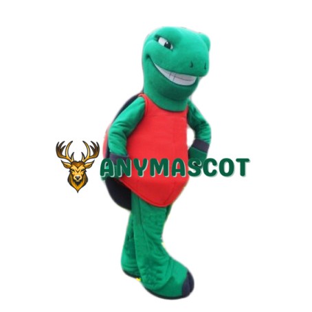 Happy Lightweight Green Turtle Mascot Costume