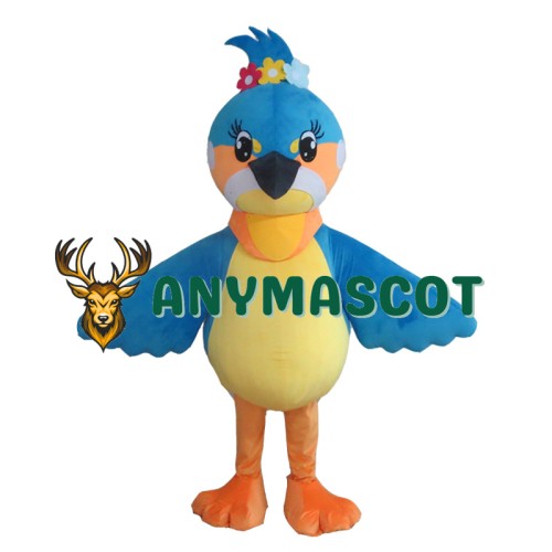 Lovely Blue Bird Mascot Costume