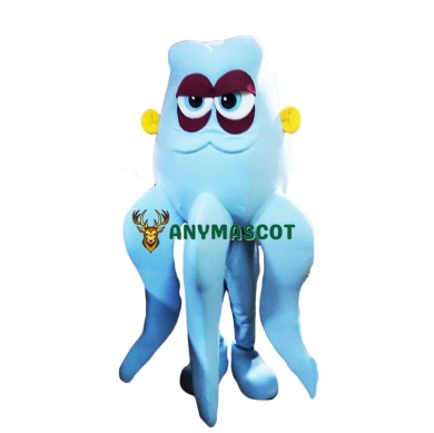 Blue Lightweight Octopus Mascot Costume