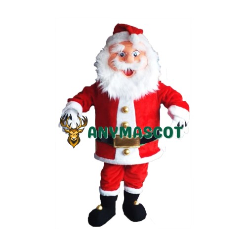 Happy Lightweight Santa Claus Mascot Costume