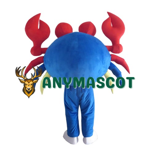 Blue Big Crab Mascot Costume
