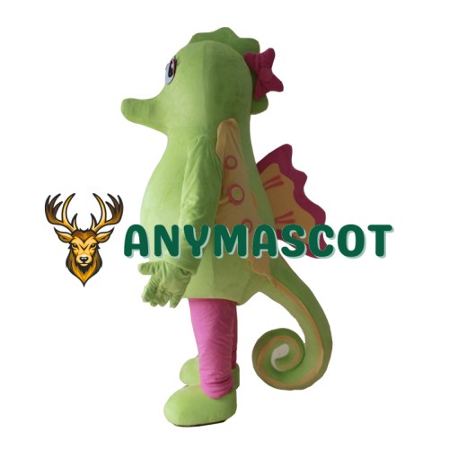 Green Sea Horse Mascot Costume