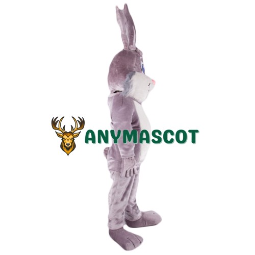 Super Cute Grey Rabbit Mascot Costume