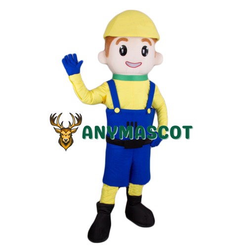 Boy Builder Mascot Costume