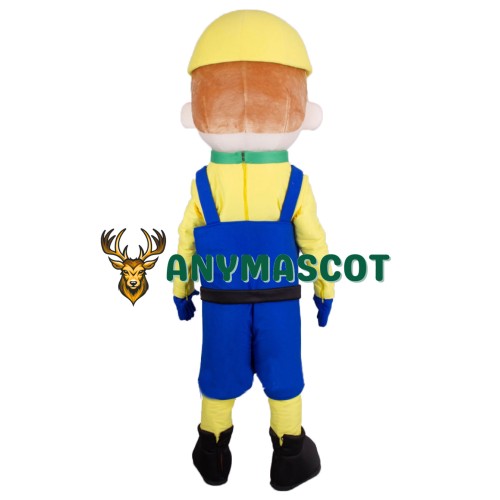Boy Builder Mascot Costume