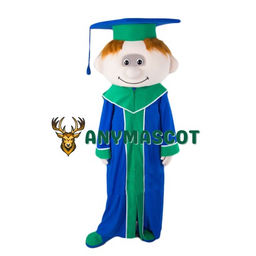 Smart Boy Mascot Costume