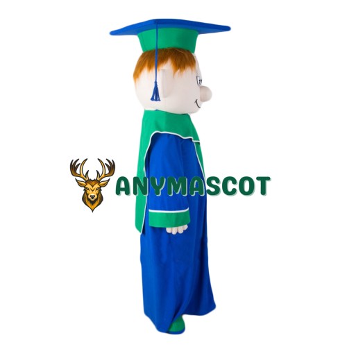 Smart Boy Mascot Costume