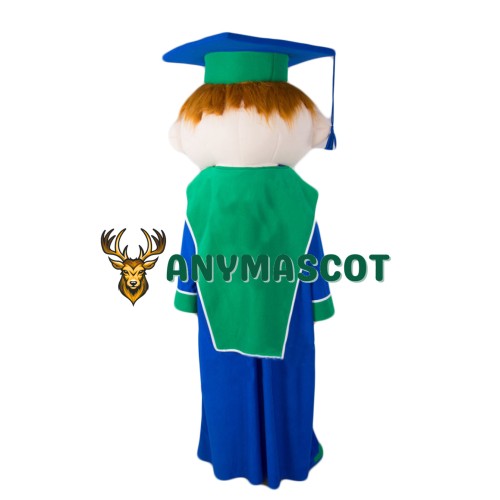 Smart Boy Mascot Costume