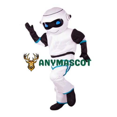 Cute White Robot Mascot Costume