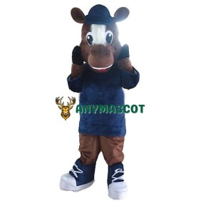 Sport Lightweight Brown Horse Mascot Costume