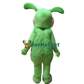 Green Lightweight Bunny Mascot Costume