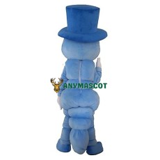 Blue Cricket Mascot Costume
