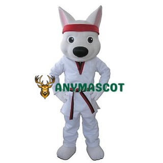 Sport Lightweight White Wolf Mascot Costume