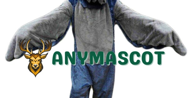 Grey Falcon Mascot Costume