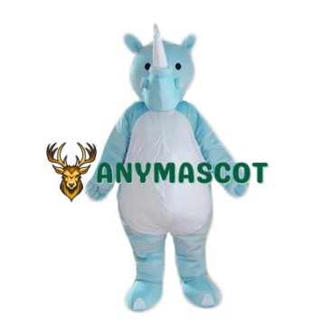 Blue Lightweight Rhinoceros Mascot Costume