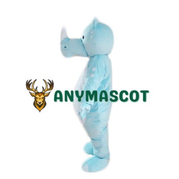 Blue Lightweight Rhinoceros Mascot Costume
