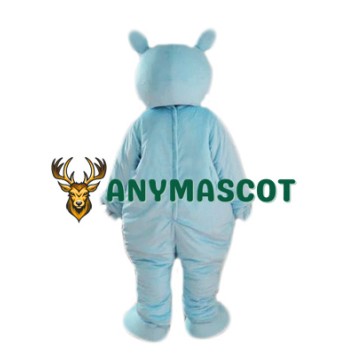 Blue Lightweight Rhinoceros Mascot Costume