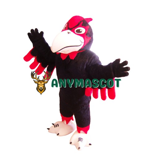 Fierce Black Seahawk Mascot Costume