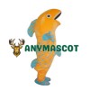 Yellow & Blue Fish Mascot Costume