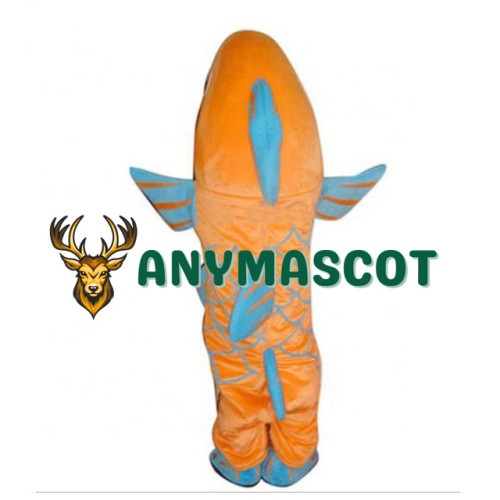 Yellow & Blue Fish Mascot Costume