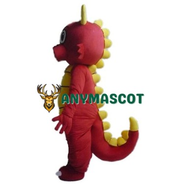 Super Cute Red Dragon Mascot Costume